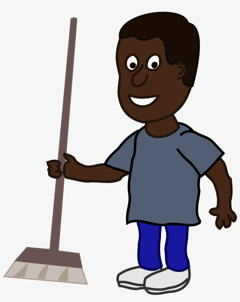 This Free Icons Png Design Of African Man With Broom, transparent png download