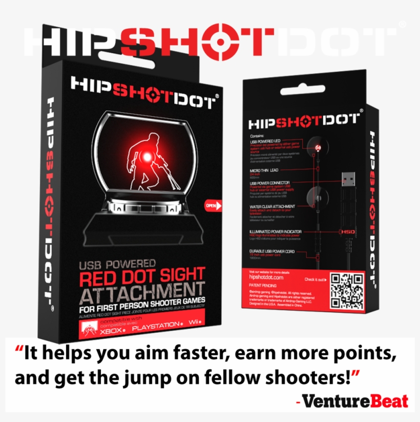 Improve Your Hip-fire Accuracy, Quick Scope Reaction - Airdrop Gaming Hipshotdot (hsd-1619), transparent png download