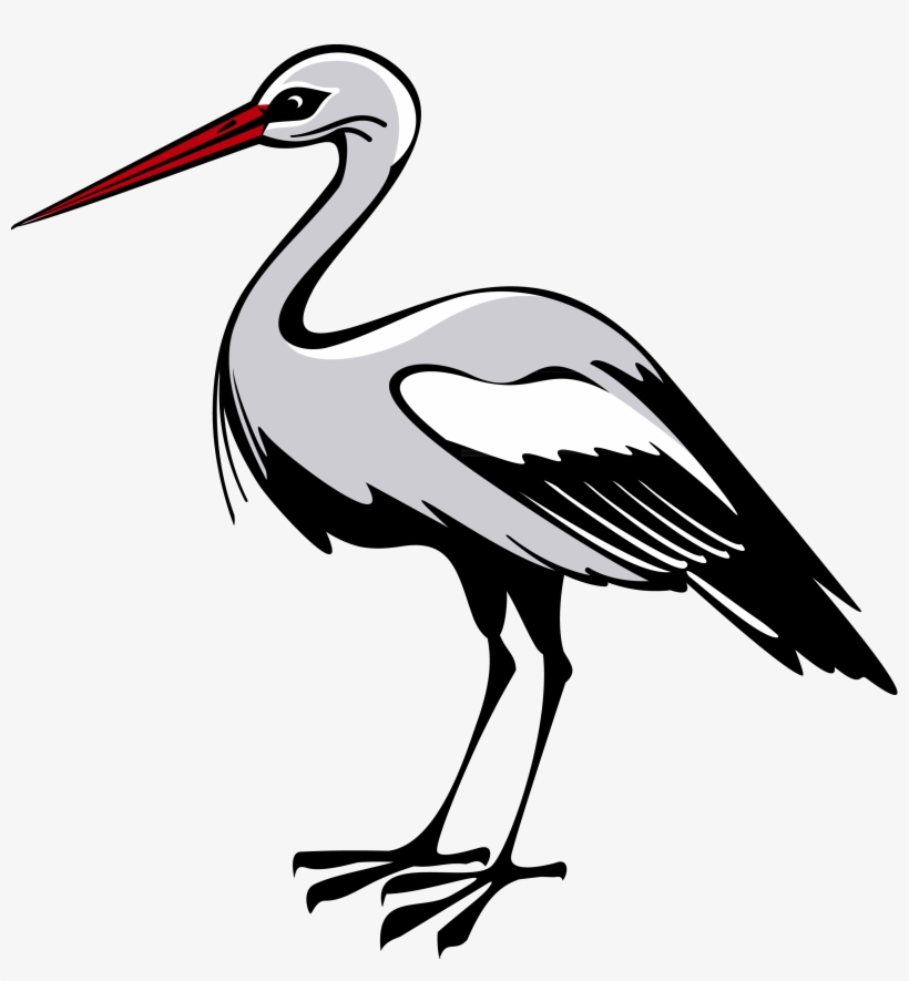 Best Free Stork Png Clipart - Stork Coat Of Arms, transparent png download