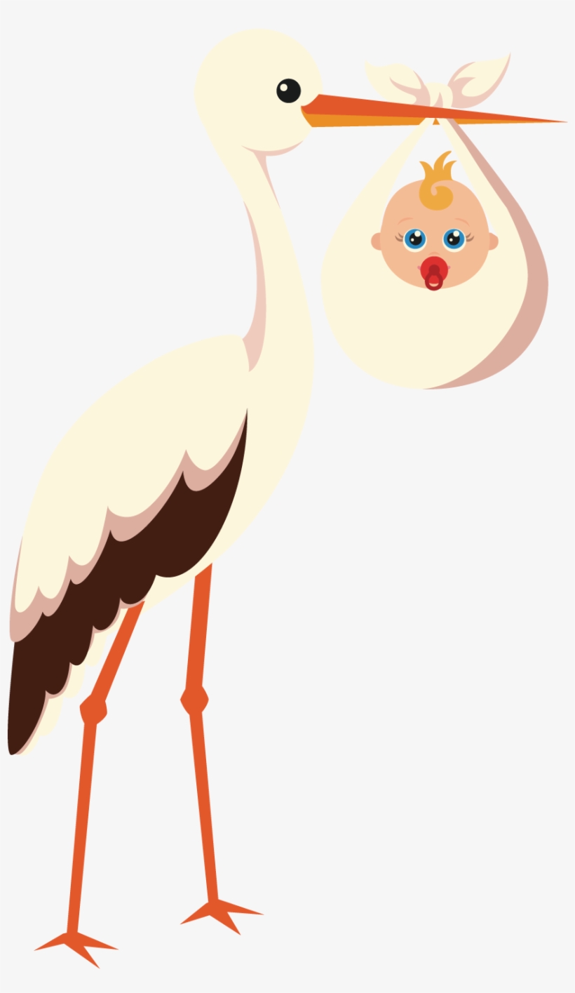 Stork Vector Pregnancy Png Royalty Free Stock - Little Pink Book (a Short Story), transparent png download