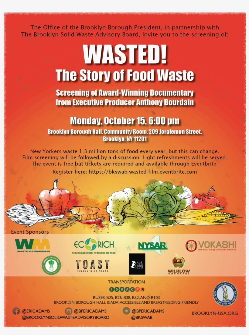 You Are Invited To Join The Brooklyn Borough President's - Waste, transparent png download