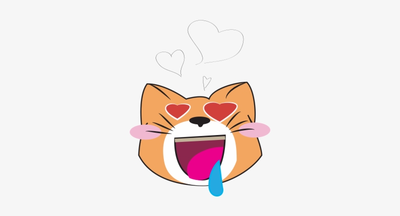 Awesome Face Cats Emoji Messages Sticker-3 - Emoji, transparent png download
