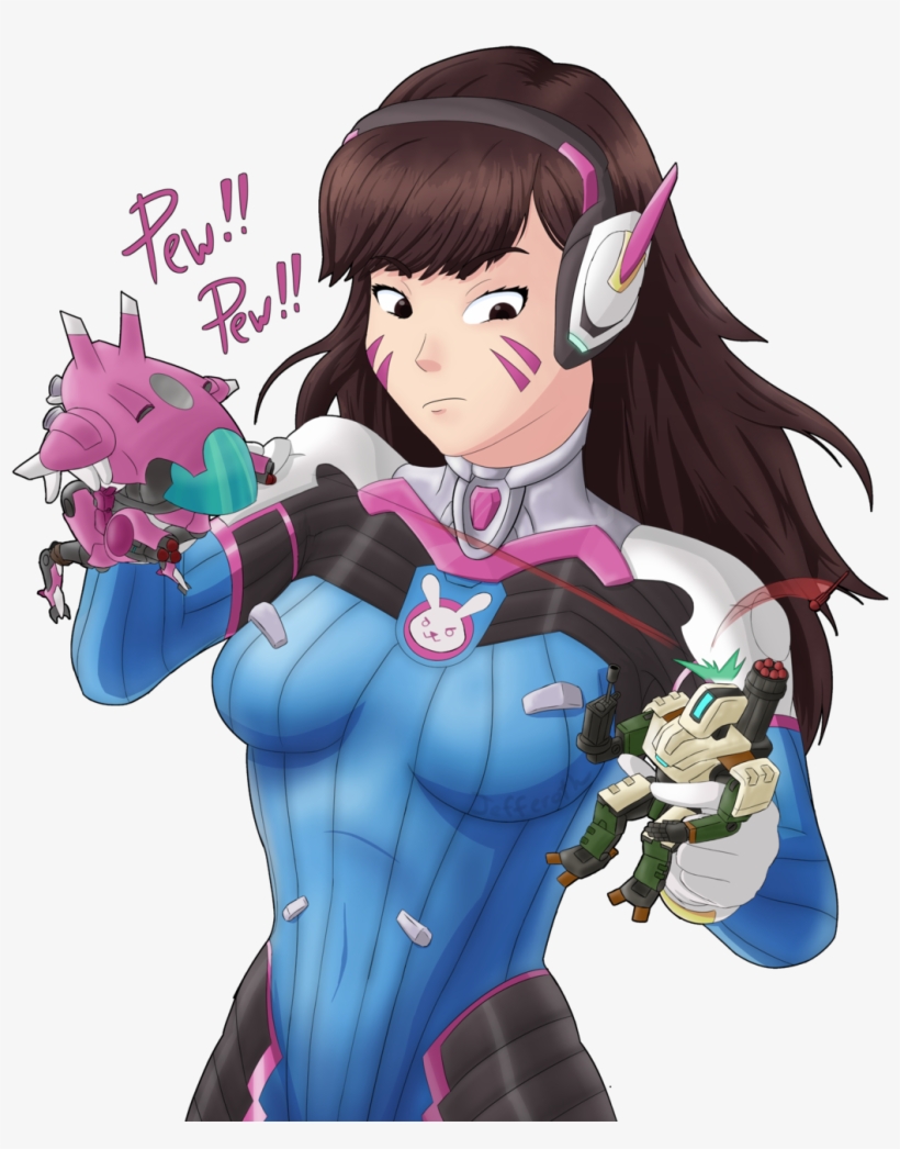 Play Of The Game Goes To Bastion - D Va X Bastion, transparent png download