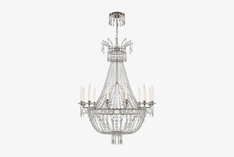 Evalina Chandelier In Butler's Silver - Ralph Lauren 40 Chandlier, transparent png download