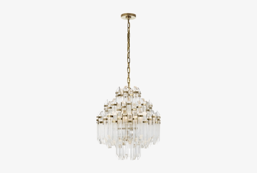 Adele Four Tier Waterfall Chandelier In Hand-rubbed - Visual Comfort Sk5424hab-ca Suzanne Kasler Adele 6, transparent png download