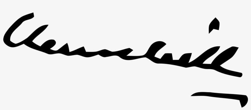 Open - Winston Churchill Firma, transparent png download
