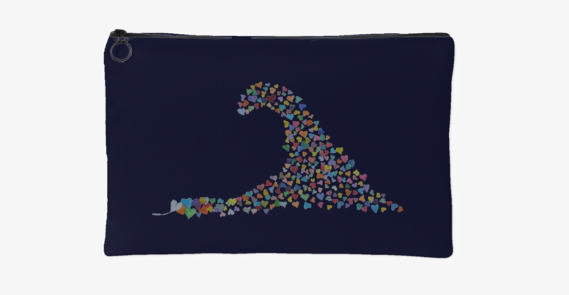 Zippered Pouch- Tsunami Of Love - Mat, transparent png download