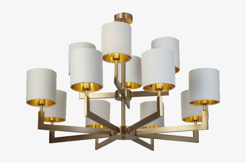 C Webster And Sons - 12 Arm Antique Brass Chandelier, transparent png download