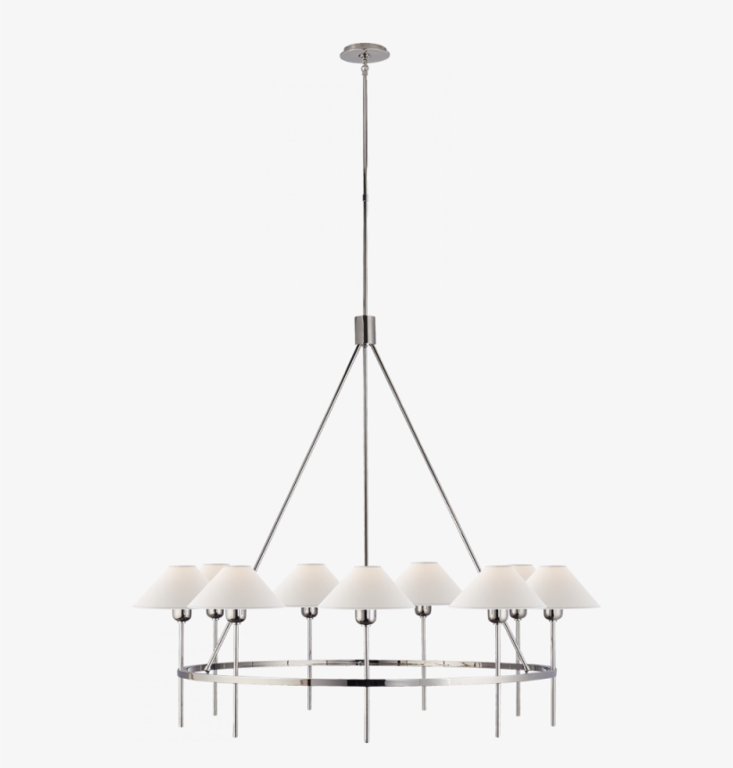 Hackney Large Chandelier In Polished Nickel With - Visual Comfort Sp5014hab-np J. Randall Powers Hackney, transparent png download