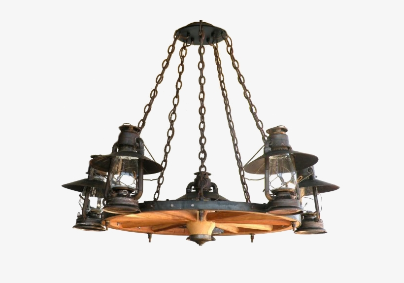 Wagon Wheel Chandeliers - Lighting, transparent png download