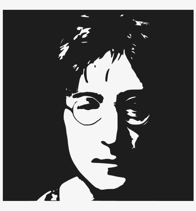 John Lennon - John Lennon Stencil, transparent png download