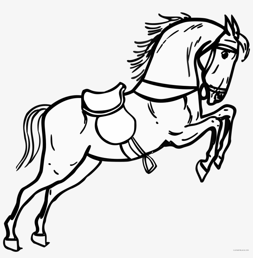 Horse Black And White Clipart