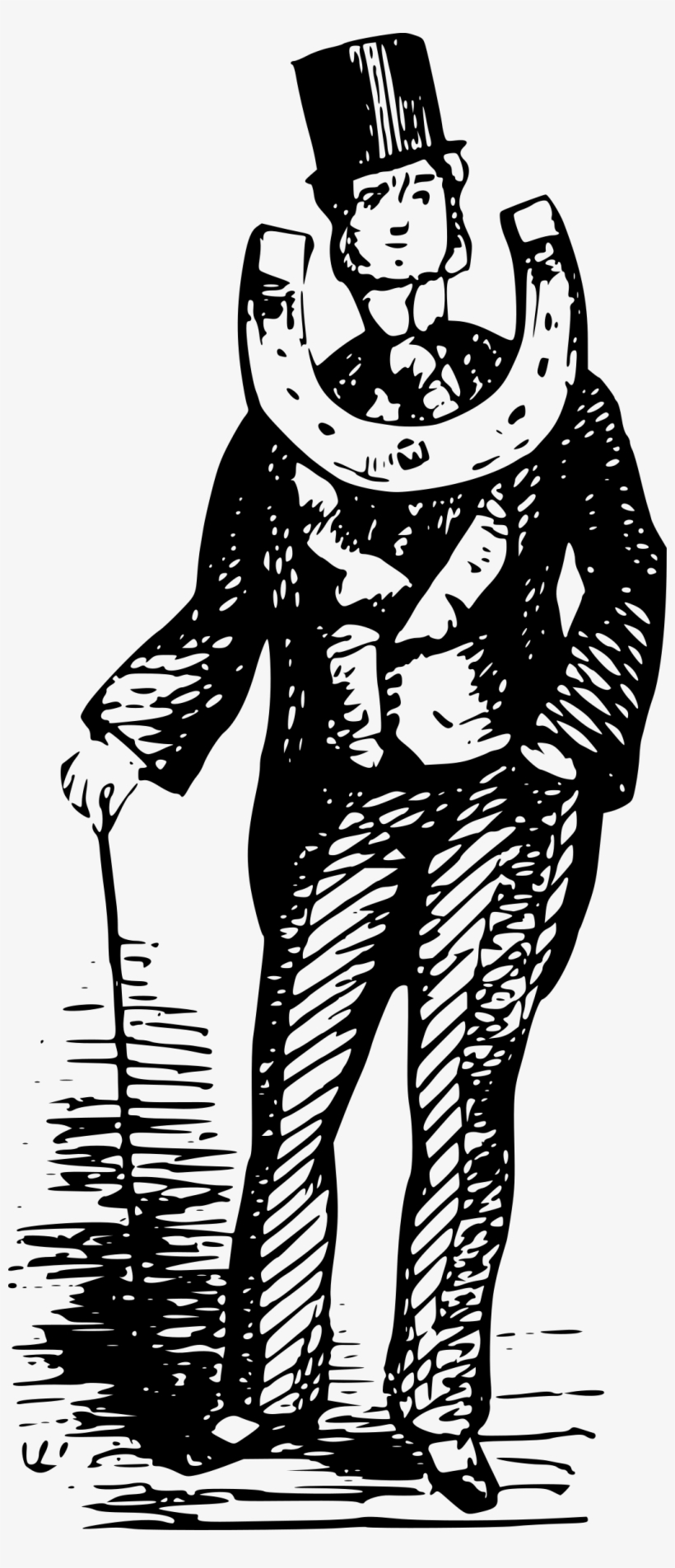 This Free Icons Png Design Of Gentleman With A Horseshoe, transparent png download