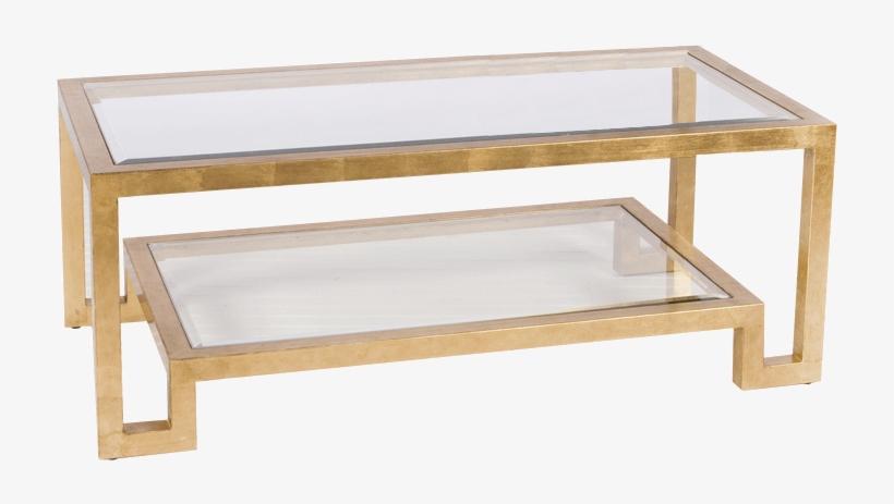 Winston Gold Leafed Coffee Table Worlds Away, transparent png download