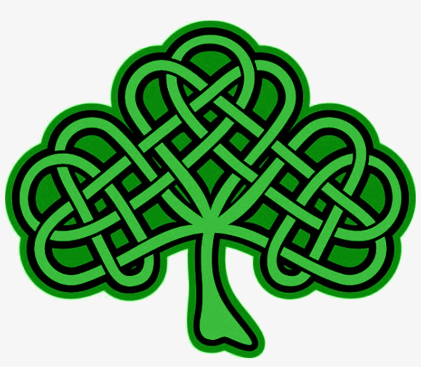 Celtic Knot Clipart Shamrock - Celtic Knot Shamrock Clipart, transparent png download