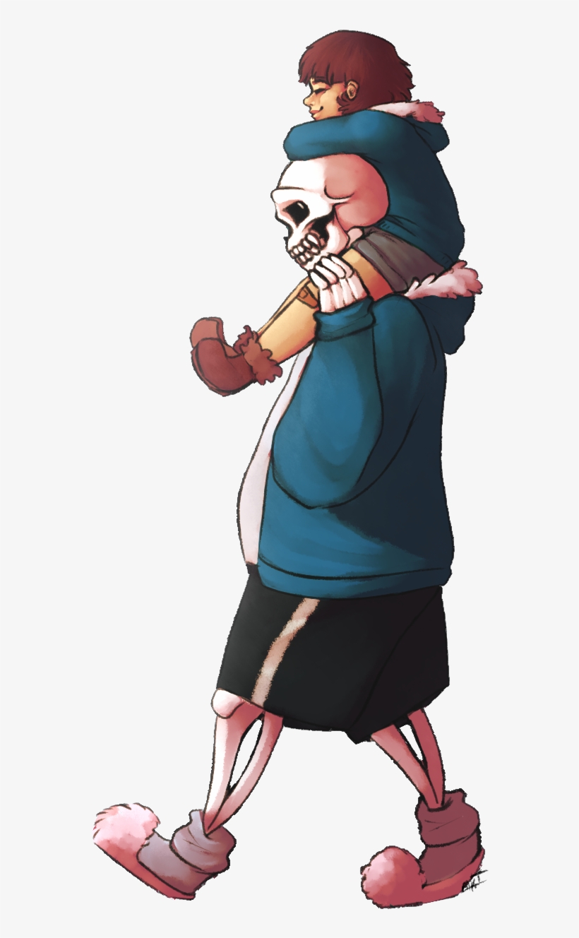 Sans & Frisk - Illustration, transparent png download
