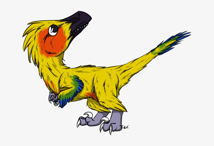 Baby Raptor Adoptable Test By Spacedham On Deviantart - Illustration, transparent png download