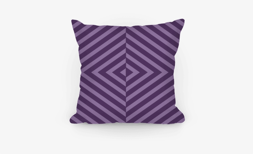 Purple Diagonal Stripe Pattern Pillow - Pillows Stripe Patterns, transparent png download