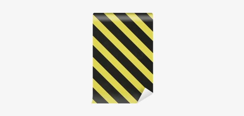 Yellow And Black Diagonal Stripes Wall Mural • Pixers® - Necktie, transparent png download