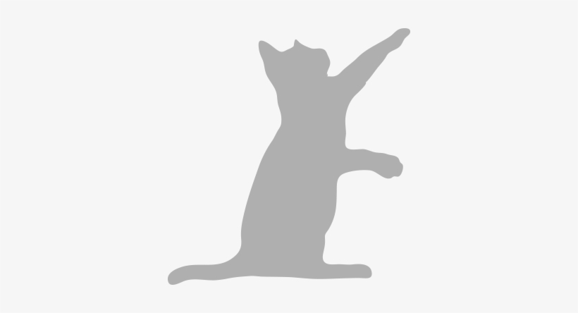 Vigor Sage Small Youg Cat Grey - Grey Cat Silhouette Png, transparent png download