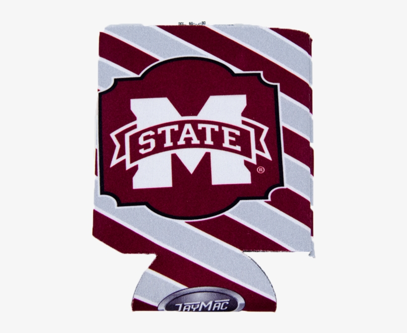 Diagonal Stripes Banner M Coozie - Mississippi State University, transparent png download
