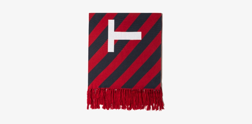 Thd Diagonal Stripes Scarf Aw0aw04916 - Emblem, transparent png download