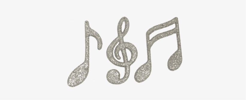 Silver Music Note Png, transparent png download