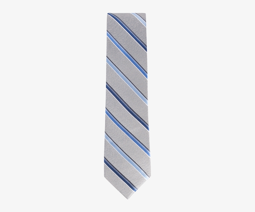 Anthony Of London Diagonal Stripes Pattern Tie - Beige, transparent png download