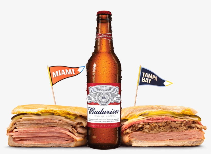 Cubano Sandwiches - Budweiser Beer, 24 Fl. Oz. Bottle, transparent png download