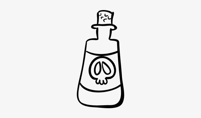 Halloween Poison Potion Drink Bottle Vector - Imagenes De Pociones Para Colorear, transparent png download