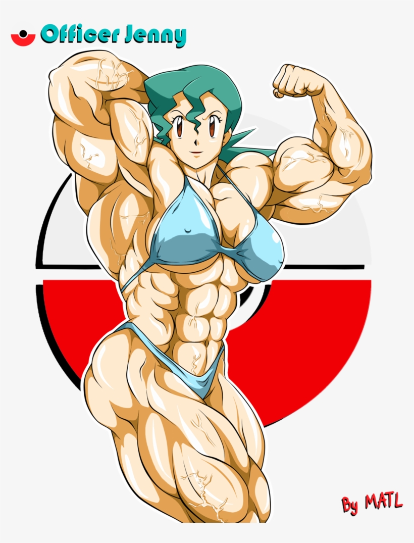 Jpg Freeuse Stock Drawing Muscle Pose - Cartoon Muscle Posing Women, transparent png download