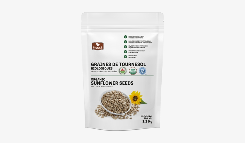 626394311906 Organic Sunflower Seeds - Basse Organic Sunflower Seeds, transparent png download