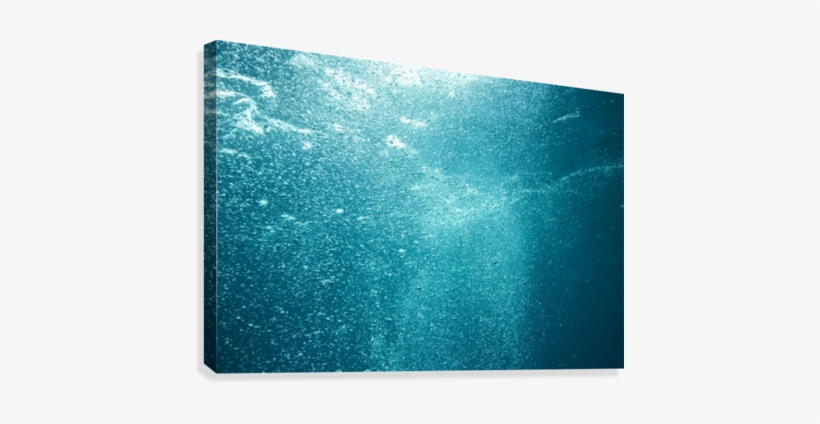 Bubbles Underwater Canvas Print - Bubbles Underwater Poster Print (18 X 12), transparent png download