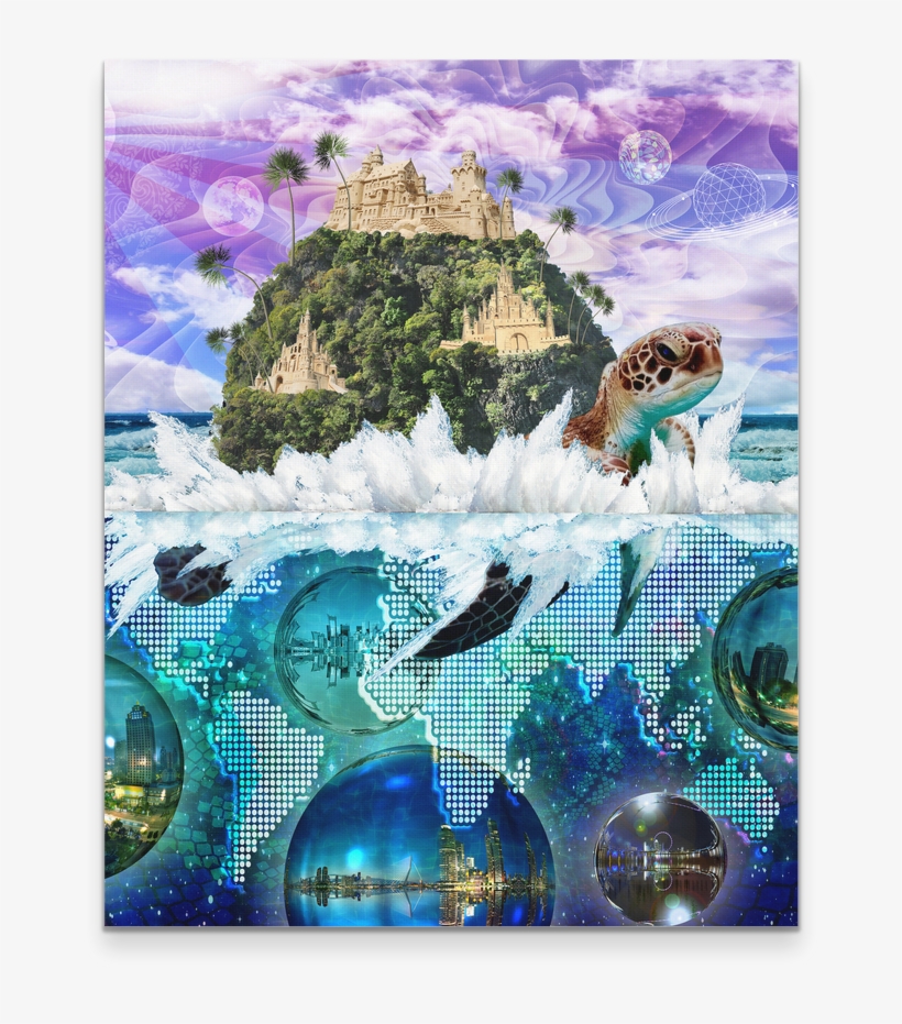 Turtle Island Canvas - Art, transparent png download