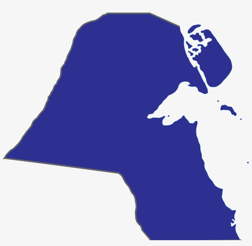Diving Sites - - Kuwait Country Map Flag, transparent png download