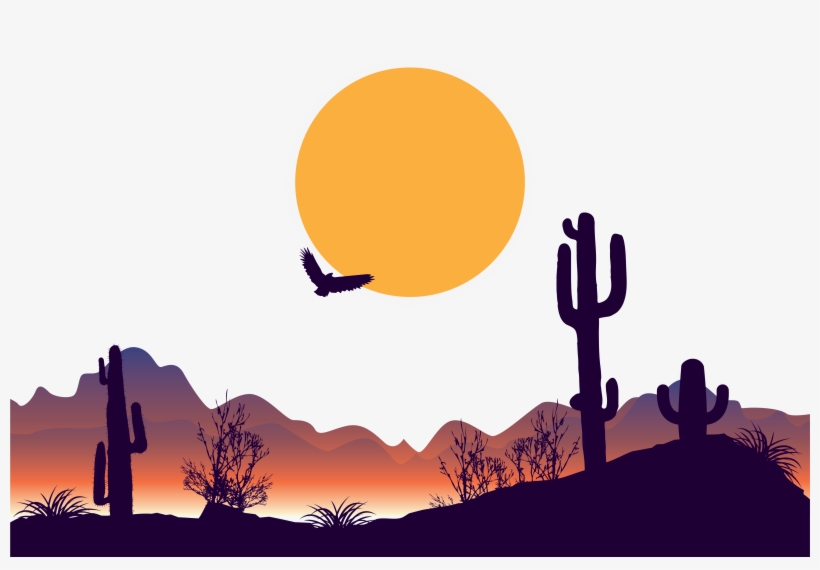 Desert Png Clipart Background - Desert Vector Png, transparent png download