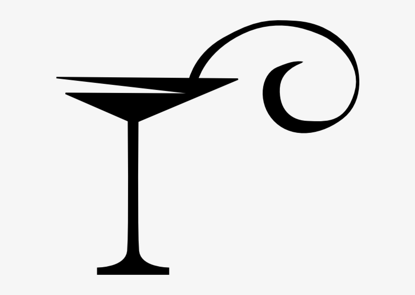 Clip Art Transparent Library Clip Art At Clker Com - Martini Glass Clip Art, transparent png download