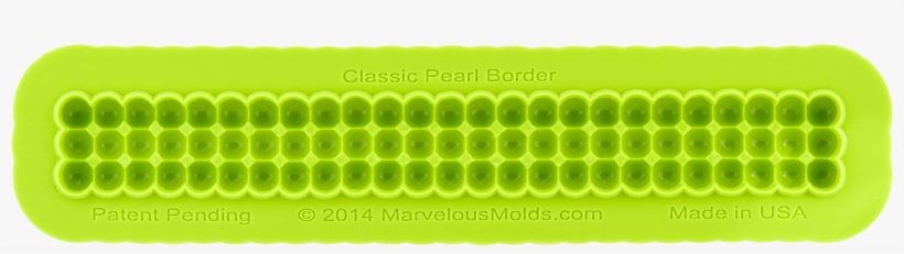 Classic-pearl-border Silicone Fondant Mold By Marvelous, transparent png download