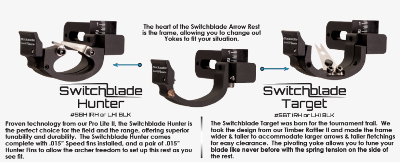 Switchblade Arrow Rests - Bodoodle Switchblade Hunter Arrow Rest, transparent png download