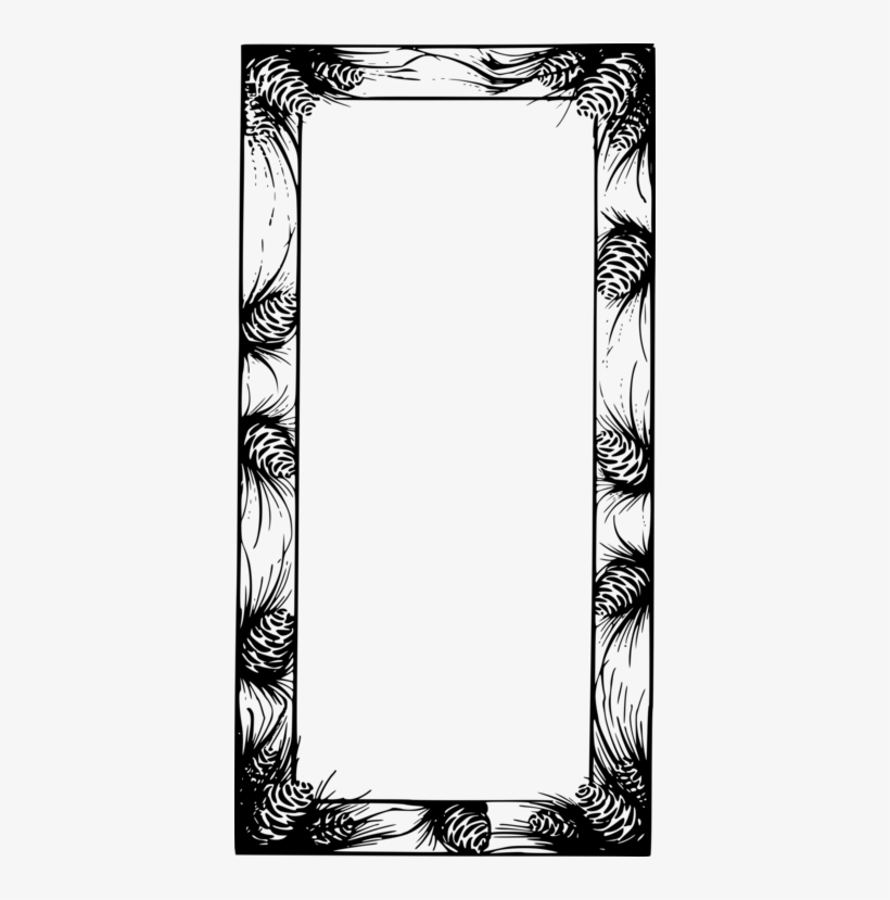 Black And White Computer Icons Flower Picture Frames - Picture Frame, transparent png download