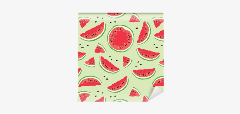 Slice Of Watermelon / Seamless Vector Pattern With - Watermelon, transparent png download