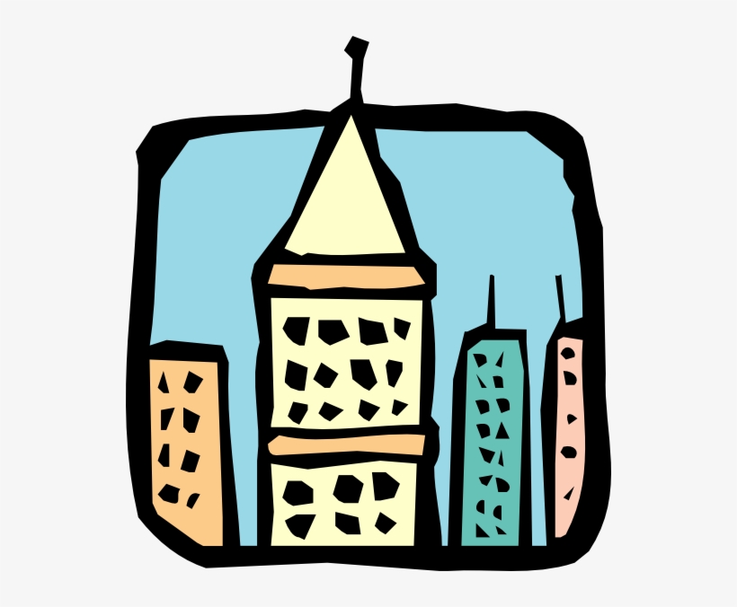 Skyscraper Roofs Svg Clip Arts 540 X 596 Px, transparent png download