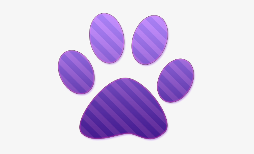 Huella De Perro Morada A Rayas By Smallinthisworld - Huella De Perro Morada, transparent png download