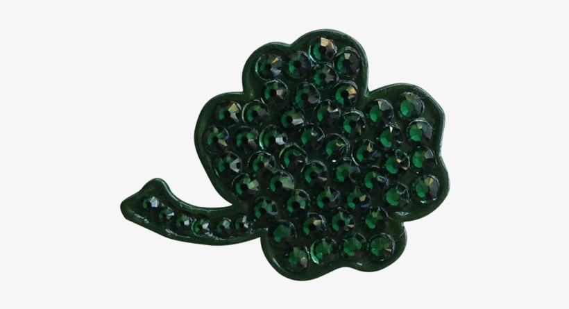 Clip Transparent Clover Transparent Sparkly - Bonjoc Ball Marker & Hat Clip - Four Leaf Shamrock, transparent png download
