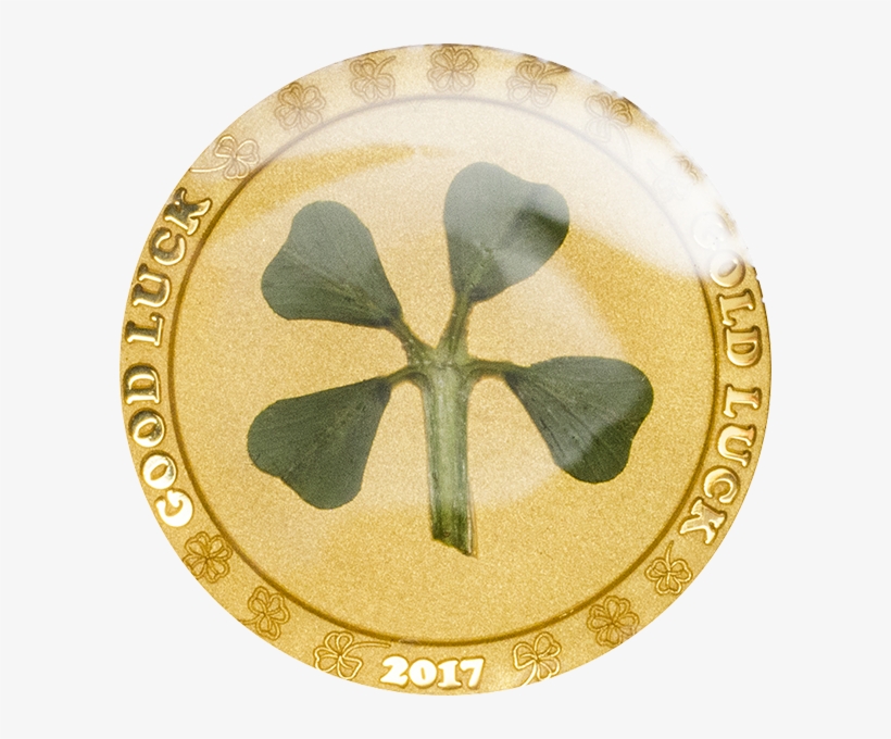 Palau 2017 1$ Ounce Of Luck 2017 Four-leaf Clover 1g - Ztlaté Mince Pro Štěstí, transparent png download