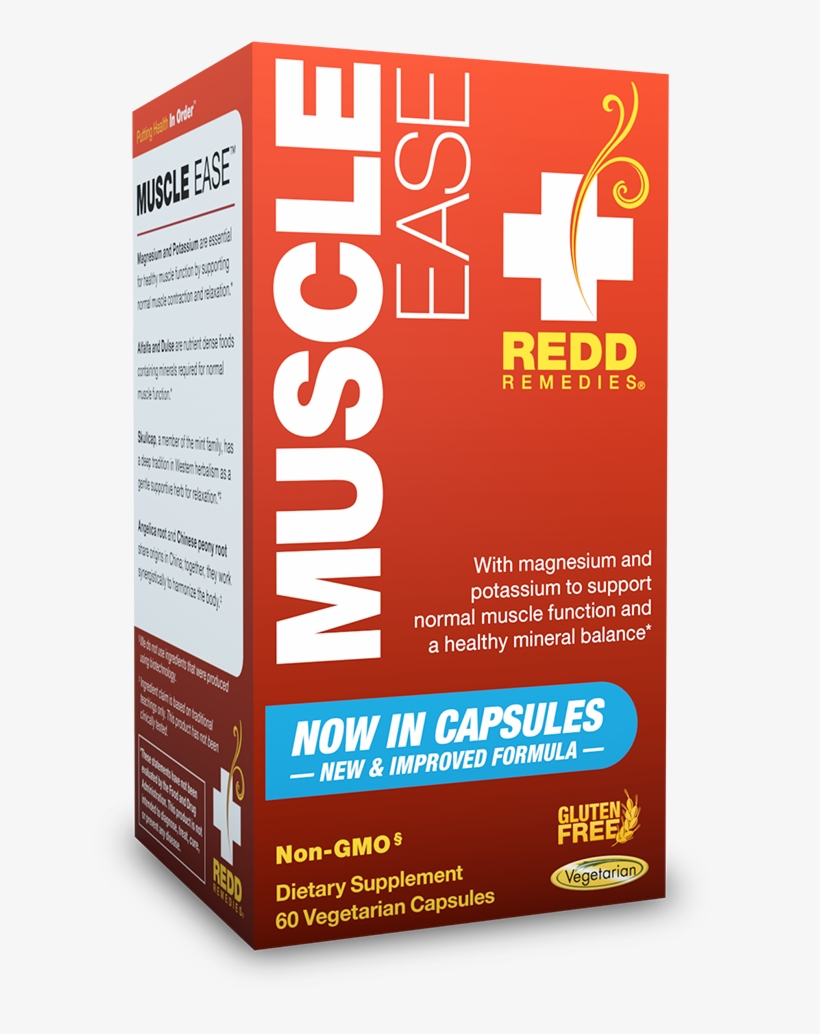 Muscle Ease Supports Normal Muscle Function And A Healthy - Redd Remedies - Muscle Ease - 60 Tablets, transparent png download