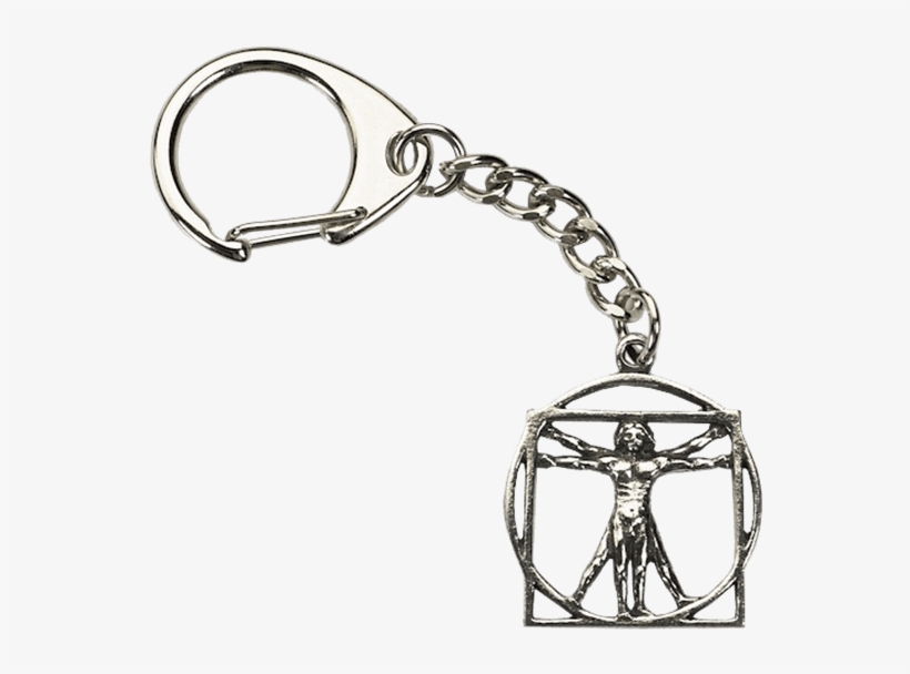 Da Vinci Vitruvian Man Key Ring - Vitruvian Man, transparent png download