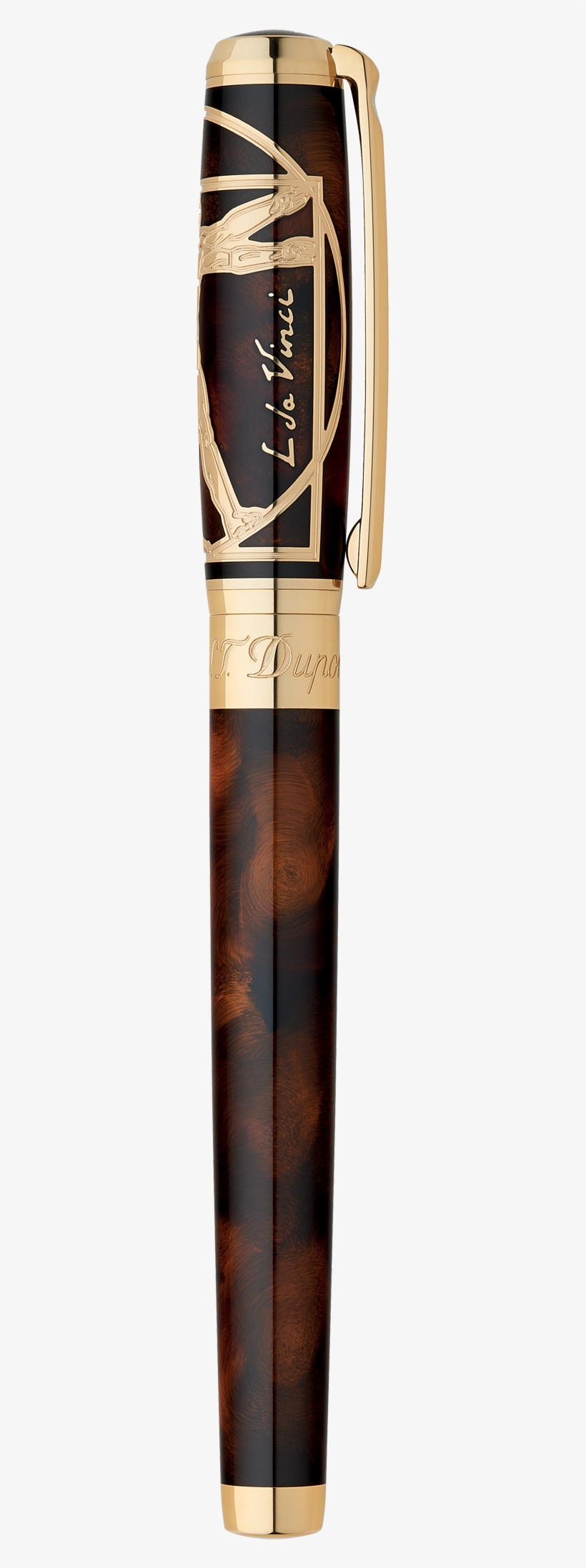 Vitruvian Man Prestige Natural Lacquer Rollerball Pen, - Dupont Limited Edition Prestige Leonardo Da Vinci Vitruvian, transparent png download