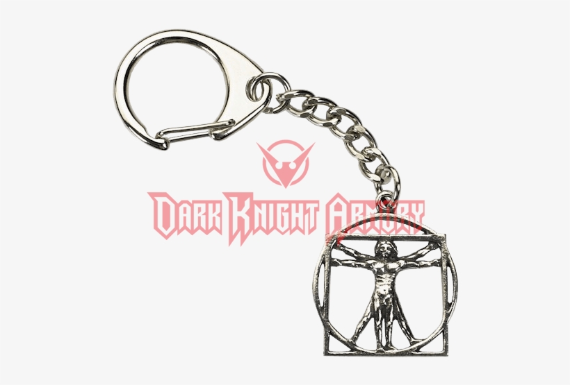 Da Vinci Vitruvian Man Key Ring - Vitruvian Man, transparent png download