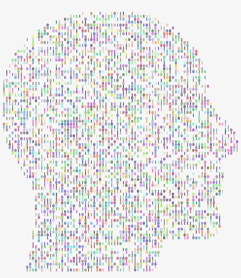 This Free Icons Png Design Of Prismatic Binary Man, transparent png download